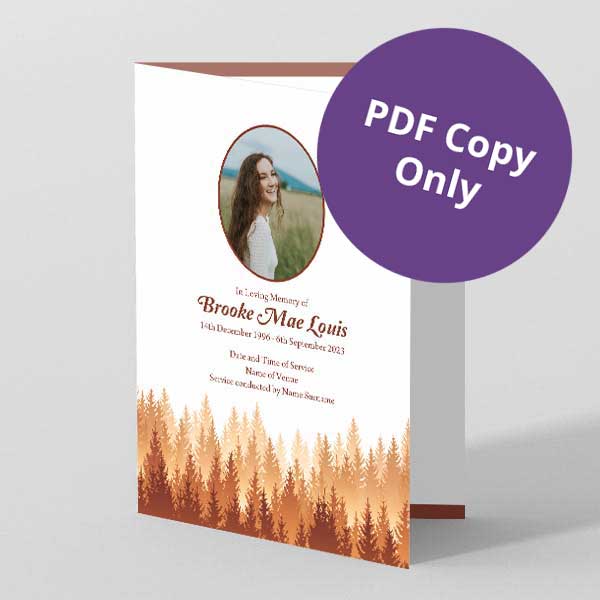 Show details for Fir Trees (Orange) – PDF