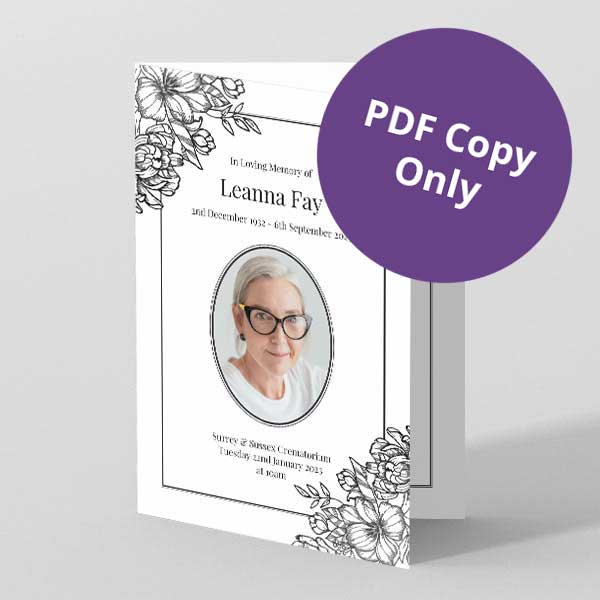 Show details for Black Flower Border – PDF