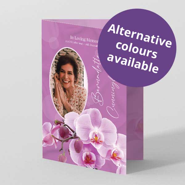 Show details for Pink Orchids - Order of Service