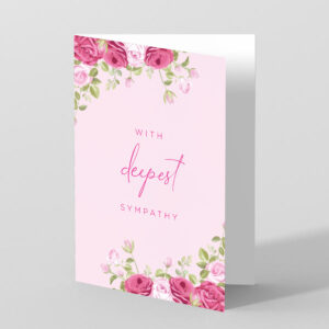 With Deepest Sympathy - condolence card