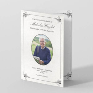 Graceful Bell Flowers Funeral Order of Service