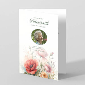 Roses and Poppies Funeral Order of Service