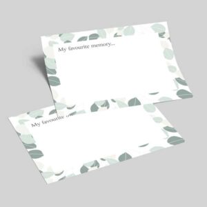 Modern Greenery Memory Cards