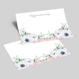 Pastel Flowers Memory Cards