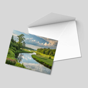 Meandering River - Sympathy Card