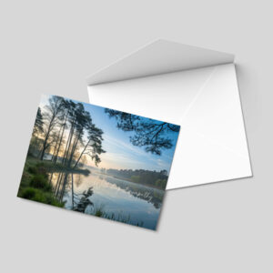 Misty Lake - Condolence Card