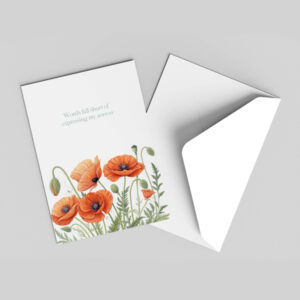 Poppies - Condolence Card