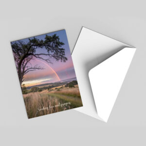 Rainbow View - Condolence Card