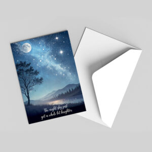 The Night Sky - Condolence Card