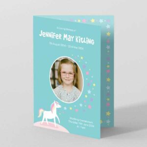 Magic Unicorn Funeral Order of Service For Children