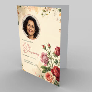 Vintage Roses Funeral Order of Service