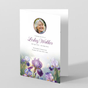 Iris Flowers - Funeral Order of Service