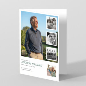 Funeral order of service template: side gallery